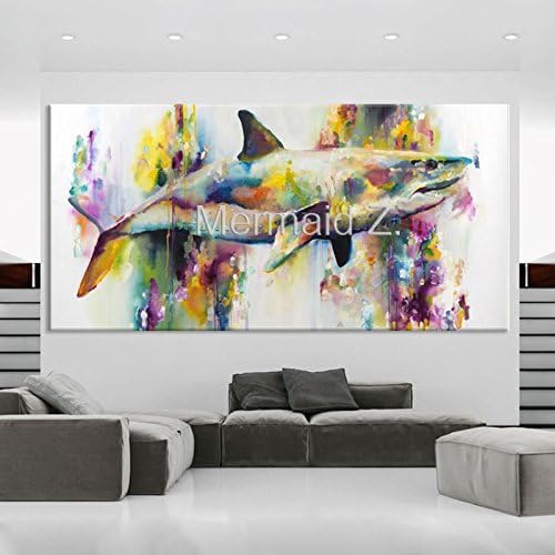 Рачно насликани графики модерна wallидна уметност на платно животно масло за сликање китови уметност платно акварел морето животно дома украси