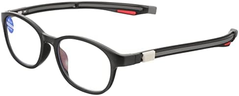 Supvox 2 парчиња залепени очила за читање очила црна рамка