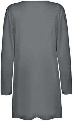 Џемпери за жени: женски обични блејзери отвораат предни копчиња со долги ракави за канцелариски јакни блејзер