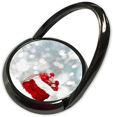 3DROSE Sven Herkenrath Christmas - Среќен Божиќ со снегулка и подароци на Дедо Мраз - Телефонски прстен