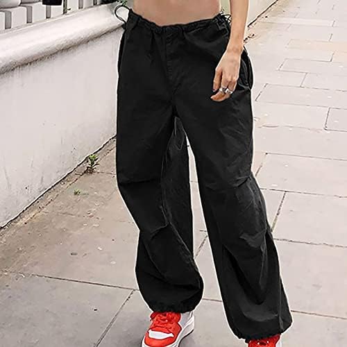 Женски буги товарни панталони улична облека обична лабава хип хоп џогери џемпери со џемпери широки панталони панталони панталони