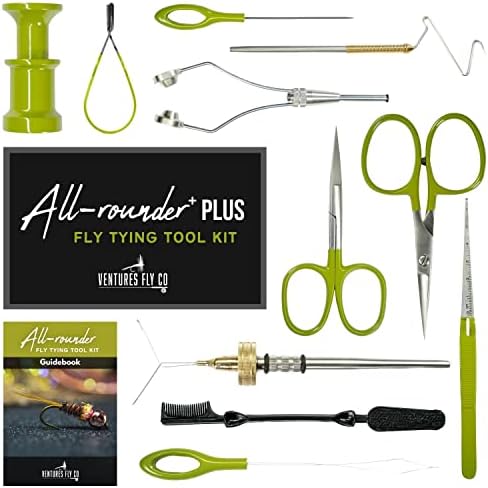 Вложувања летаат со ко. | Комплет за алатки за летање со сеопфатен мува | Летачки риболов стартер алатки за врзување на сет | Бобин, ножици,