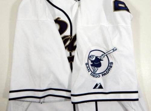 2012 година Сан Диего Падрес Грифин Бенедикт 81 Игра користеше бел дрес - игра користена МЛБ дресови