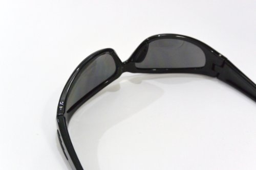 ПОЛАРИЗИРАНО БИФОКАЛНО ЧИТАЊЕ очила за СОНЦЕ црна рамка со моќност на ПОЛИКАРБОНАТНИ ЛЕЌИ +2.50