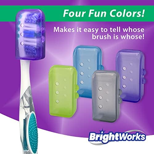 Светлаработи Навлаки За Четки за Заби; ја штити вашата четка за заби дома или далеку 12 капаци