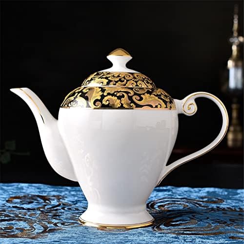 Чаша за кафе 15 парчиња класичен стил керамички чај постави златен порцелан пијалок поставен за попладневен чај 6 лице