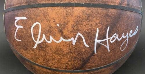Елвин Хејс потпиша хоф легенди кошаркарски куршуми ракети ПСА/ДНК автограмирани - автограмирани кошарка