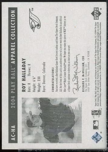 Рој Халадеј картичка 2004 Горна палуба игра колекција на облека за топка ha