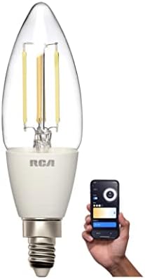 RCA Wifi Паметни Светилки | Килибар Б11 ГРОЗДОБЕР LED Сијалица Компатибилен Со Google И Alexa Уреди За Дома | 4W, 320 LM / Контрола