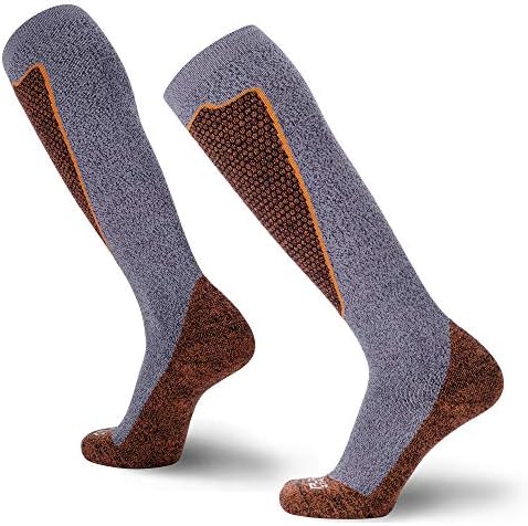 Чиста спортистска компресија за компресија Ски чорапи мажи - топла мерино волна, шалтер, жени