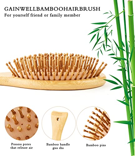 Bambff Bamboo Badboo Glodder Chruse - Рачно изработен природен бамбус за дневно чешлање, удобно масирање на главата, рачки