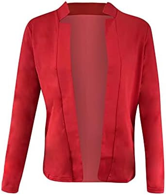 Fzylqy карирани јакни за жени Фланел Шак јакна со долги ракави лаппел копче надолу кардигански палта во боја блок момче