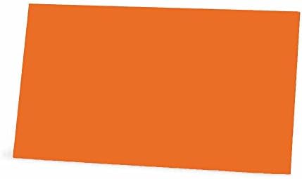 Црно -портокалови картички за место - стил на рамен или шатор - 10 или 50 пакувања - бел празен фронт со граница - табела за поставување