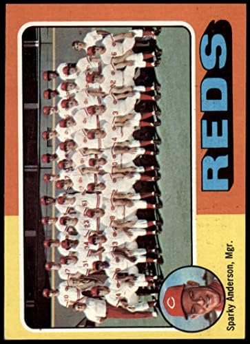 1975 Топс мини бејзбол картичка531 Спарки Андерсон В Редс Тим на Синсинати Црвените одделение Одлично