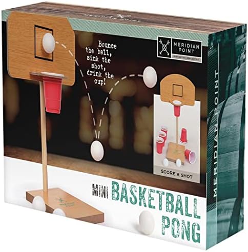 Игра за пиење на мини кошарка понг