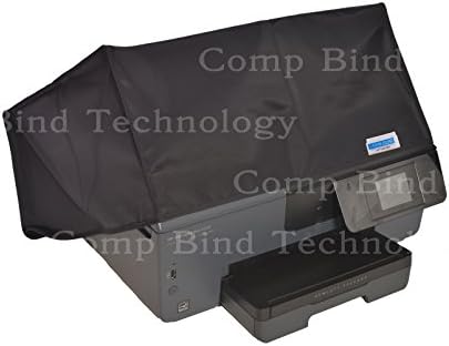 Comp Bind Technology Printer Cover Dust Cover For HP OfficeJet Pro 6968 E-All-in-One Printer Black Nylon Anti-Static Dust Cover-18.5''w