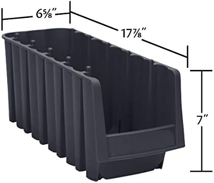 АКРО-МИЛС 30776 Економија за редење полица за пластични канти за складирање, црно
