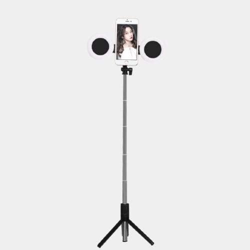 Штанд со боксер и монтирање компатибилен со Honor View 10 - Selfiepod на Rinllight, Selfie Stick Extendable Arm со прстенеста светлина