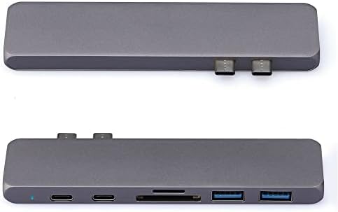 MMOBIEL USB C Hub Type C Hub Адаптер Компатибилен Со MacBook Pro / Air, iMac, Mac Mini-Tf/SD Читач На Картички, 2X USB 3.0 Порти, 4k HDMI