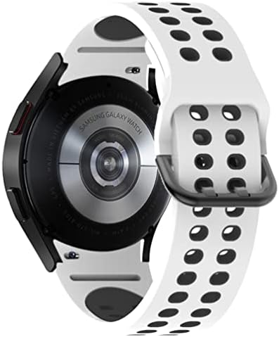 Saufly бендови компатибилни со Samsung Galaxy Watch 4 Band 40mm 44mm, Silicone Sport Watch WatchBand замена на зглобот на зглобот за галаксиски