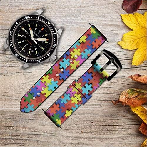 CA0104 Загатка кожа и Silicone Smart Watch Band Strap за SmartWatch SmartWatch Smartwatch Smart Watch Smart Watch