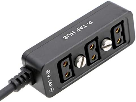 Кабел за раздвојување на Aconnect со навои за завртки за Arri Red Z CaM камери D-Tap машки до 3 порта P-Tap Hub Metal Splitter Power Cable