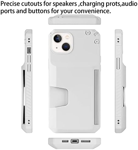 Cavor for iphone 14 Plus Case со држач за картички, телефонски куќиште со држачи за кредитни картички за iPhone14Plus, Phockproof Case