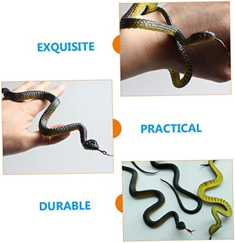 Besportble 15 парчиња симулација змија змија реквизити на прескокнување играчки пластични змија играчки пластични факс змија деца играчки