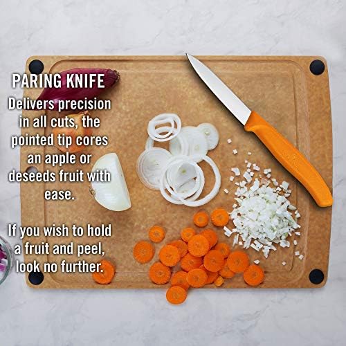 Нож за паринг на Викторинокс, 3,25 во, портокал