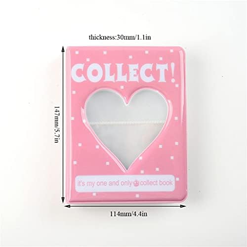 MHYFC Фото албум на албумот на картички за прием на држач за чување, Hollow Love Heart Horder Foother, држач за визит -картичка, држач за фото