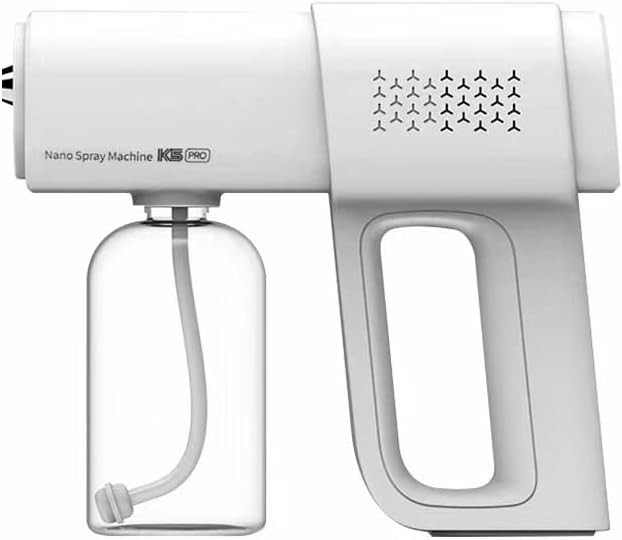 Пиштол за спреј со 8 сино-зрачна ламба за безжична санитација за подароци за спреј за дома за автомобил за здравје со сина светлина за жени