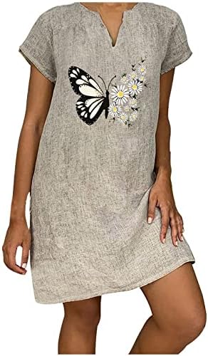Yayiya краток ракав мека удобна облека v вратот графичка лабава вклопена викторијанска мрежа фустан за девојки фустан есен лето жени