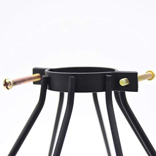 Beaupretty црна сијалица црна железна жица ламба сенка: метална жица ламба Античка индустриска метална сијалица кафез метална