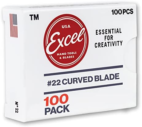 Excel Сечила 10 Закривен Раб Сечилото, 5 Пакет, Американски Направени Замена Хоби Ножеви