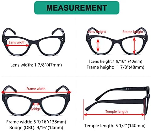 Очила Заштедете 10% На Комплет 4 Пакет Дами Очила За Читање и 4 Читачи на Пакети за Жени +2.00
