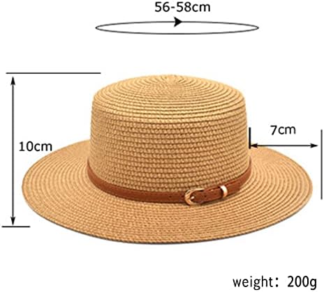 Возрасни унисекс ретро западен каубојски капа за возење кожен појас Широк капа со слама капа за корпа за капа