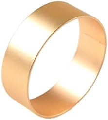Tbiiexfl 30 парчиња сјајно единечен круг глупава златна салфетка тока глупава сребрена салфетка прстен метална салфетка тока