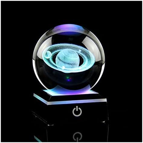 6/8cm 3Д кристална сфера Декоративна топка врежана планетана модел топка глобална домашна декорација астрофил подароци кристал среќа природна