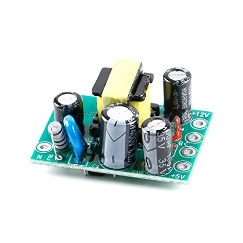 2PCS XH-M299 AC DC модул за напојување на напојување Изолиран PCB табла Модул Влез 110-220V Двоен излез 12V 0,5A + 5V