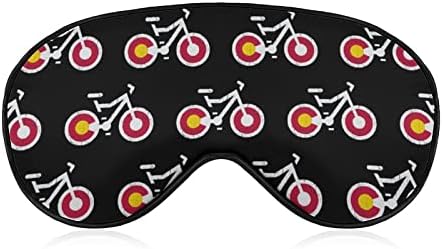 Колорадо Знаме Планински Велосипед Маска За Очи За Спиење Затемнување Ноќно Врзување Со Прилагодлив Ремен За Мажи Жени Патуваат Јога Дремка