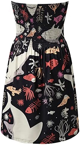 МИАШУИ Жени Линија Ги Облекува Жените Од Рамо Врвен Фустан Без Прерамки Почва Летни Сарафани На Плажа За Жени