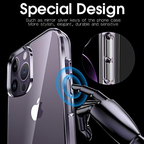 Migeec за iPhone 14 Pro Max Clear Case Shockprouse Телефонски Капак Заштитна Телефонска Кутија за Iphone 14 Pro Max, 6,7 инчи