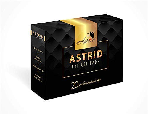 Влошки за гелови на очите на Астрид - Премиум леб без подлога за очи, совршени за третмани со трепки, вклучително и екстензии на трепките