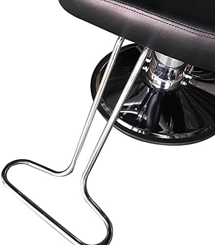 ZLBYB опрема за убавина за коса бербер стол професионален преносен хидрауличен лифт човек бербер стол црно