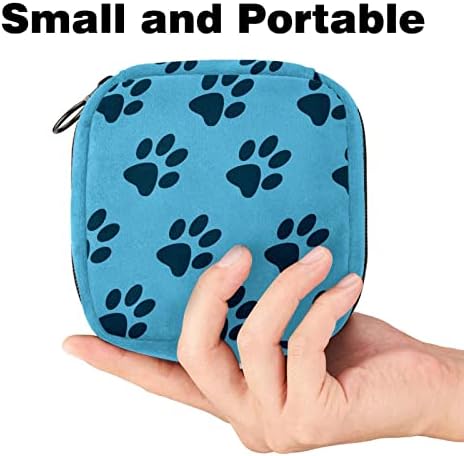 Санитарна торба за складирање на салфетки, торбичка за подлога, торбичка за подлога, мала торба за шминка, кучиња шепа за печатење сина