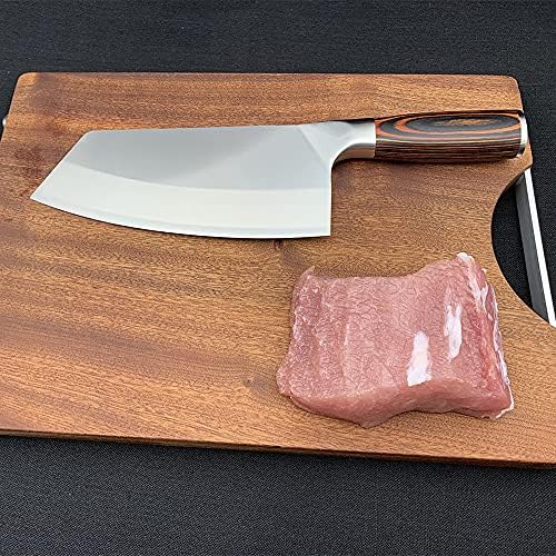 Криверс Клејвер нож, Клејвер за месо, професионален готвач ножеви од не'рѓосувачки челик Клејвер нож 7,8 инчи 4cr13mov Остри ножеви ножеви