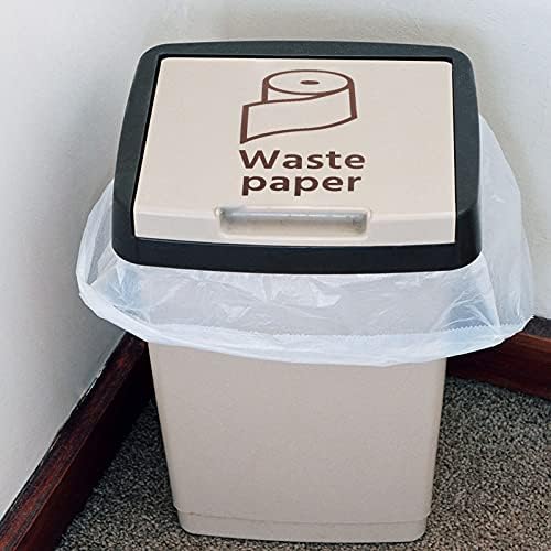 Иплузмил Етикети 5 парчиња Налепница За Рециклирање Корпа За Отпадоци Етикета За Отпадна Хартија Налепници За Знак За Сортирање Ѓубре Налепница