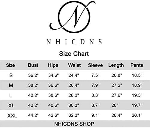 NHICDNS женски 2 парчиња облека со букви печати за печатење шорцеви за појавување