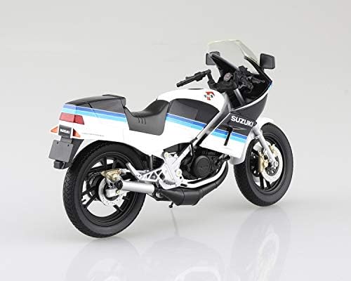 青島 文化 社 社 Skynet RG250 Suzuki 1/12 Комплетен моторцикл сино x бело