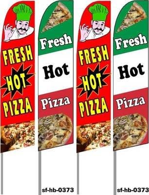 Комплети за знаме на знамето на „свежа топла пица“, пакет